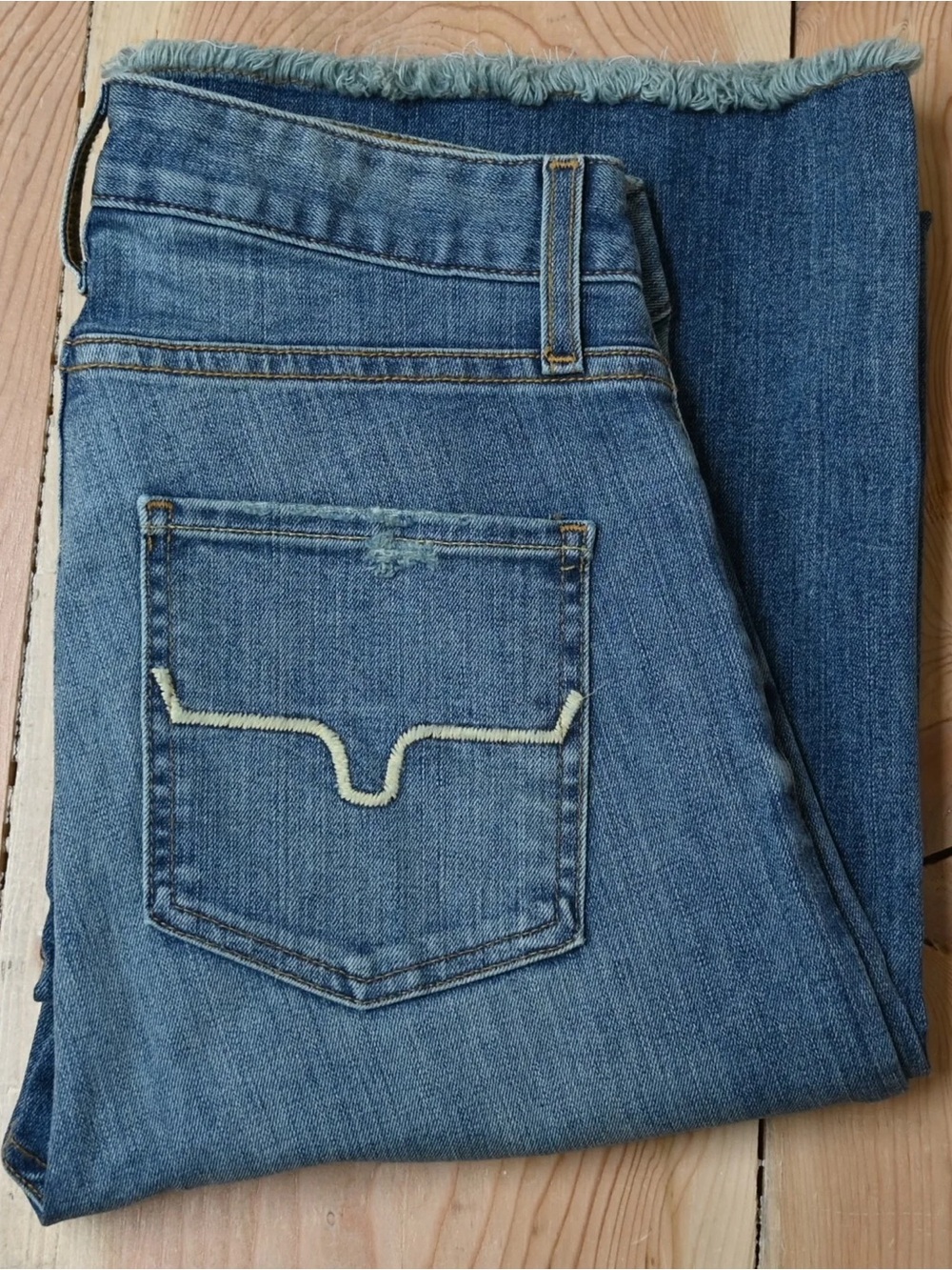 Kimes Ranch Women's Flare Jeans in Medium Blue 16W/34L